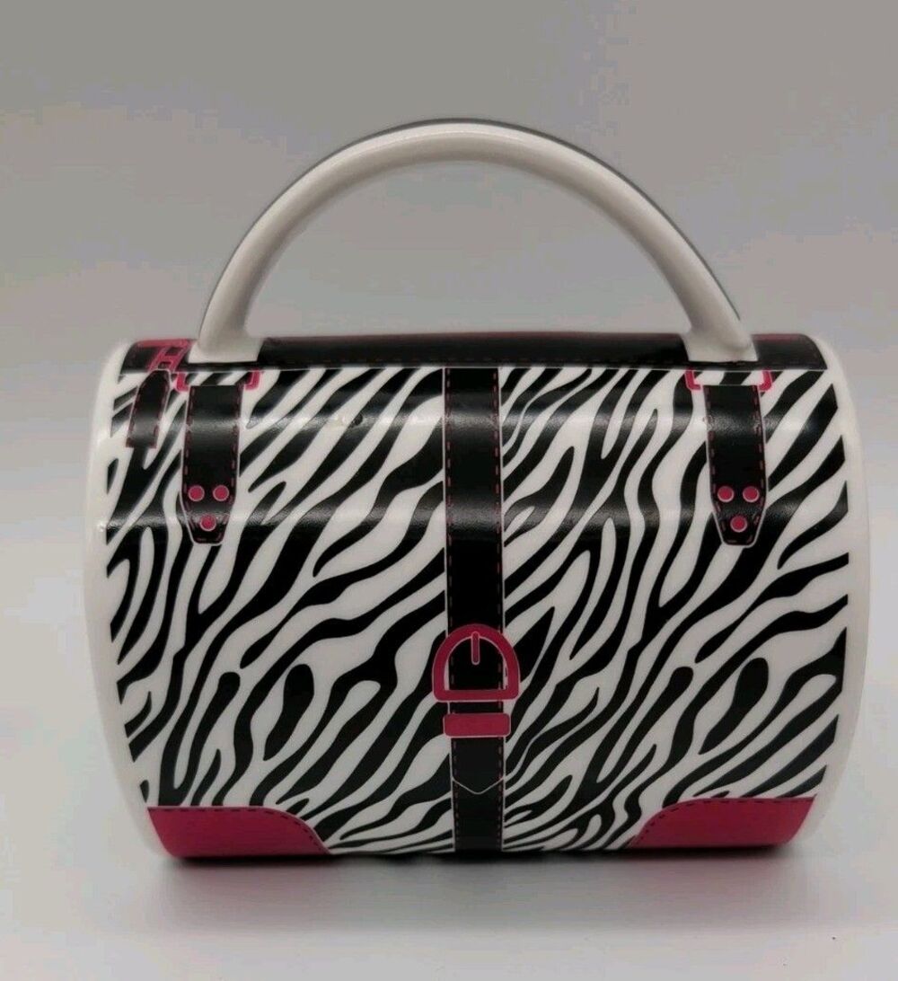Wild Eye Designs Zebra Designer Handbag Coffee Mug Purse